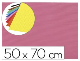 Goma EVA ondulada Liderpapel 50x70cm. 2,2mm. de espesor rosa